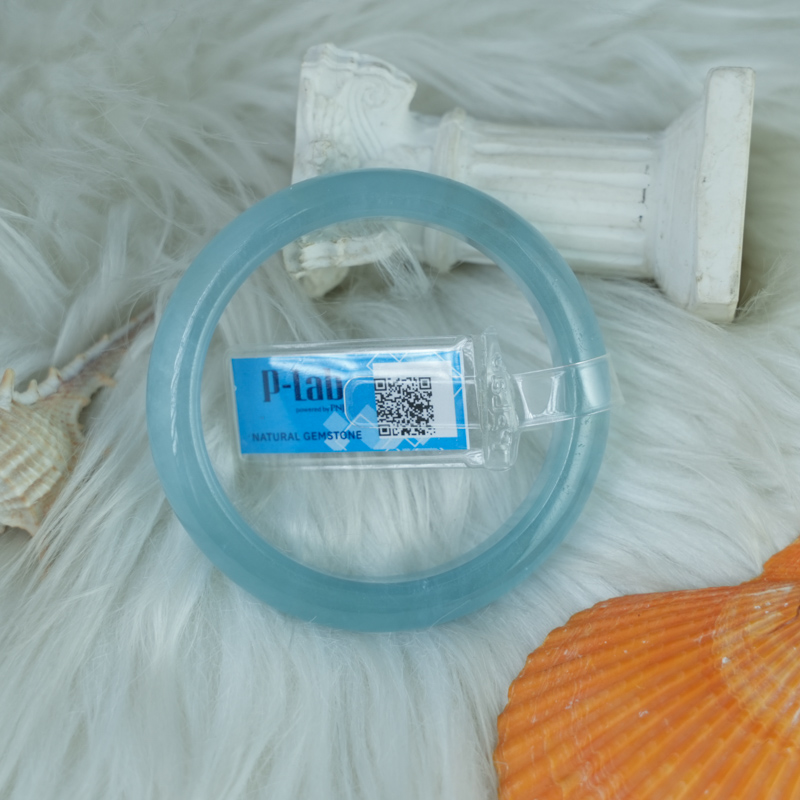 Vòng kiềng Aquamarine chuẩn 7A ni 50