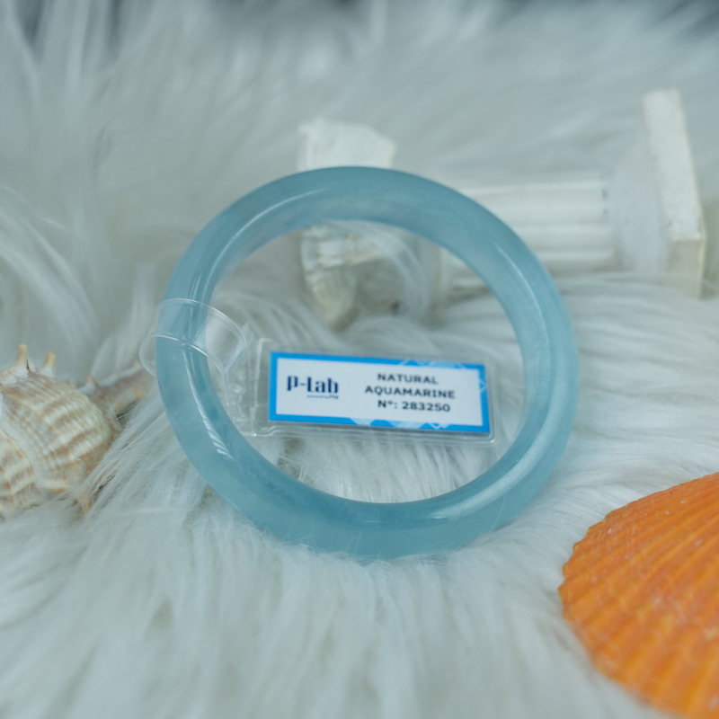 Vòng kiềng Aquamarine chuẩn 7A ni 50