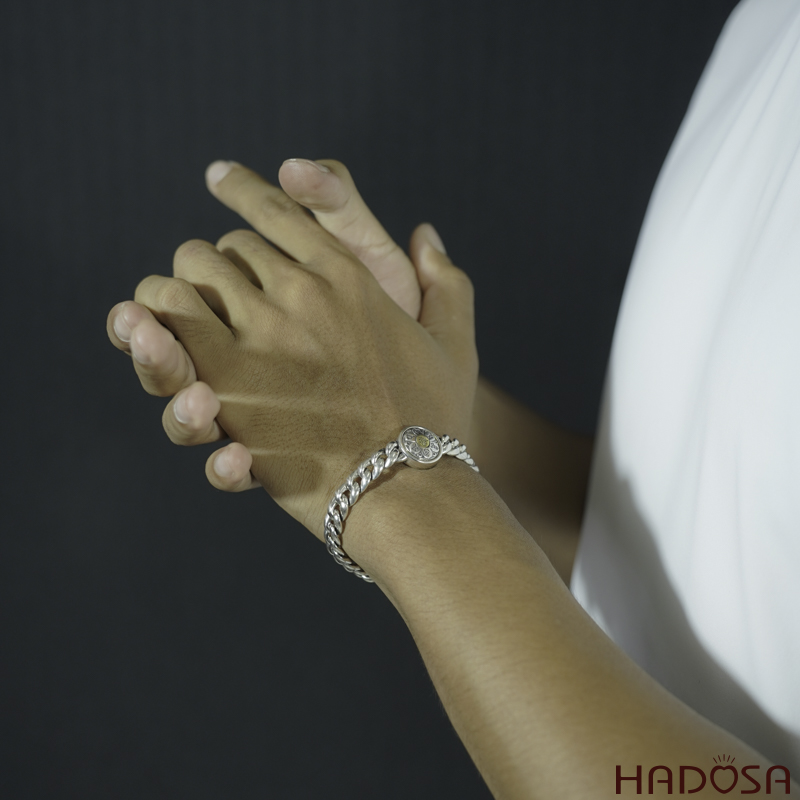 Vòng kiềng bạc Thái Song Phụng