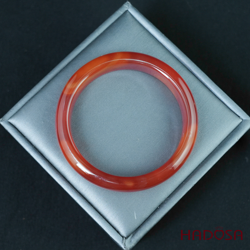 Vòng kiềng mã não đỏ cam ni 54