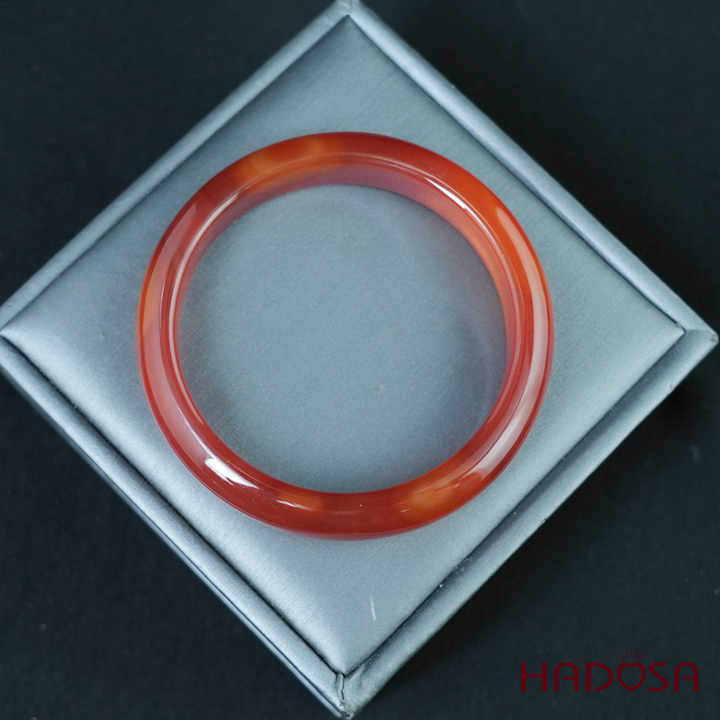 Vòng kiềng mã não đỏ cam ni 54