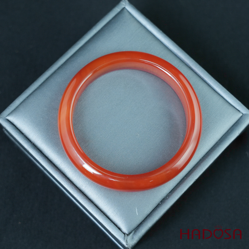 Vòng kiềng mã não đỏ cam ni 55