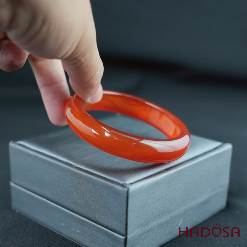 Vòng kiềng mã não đỏ cam ni 55