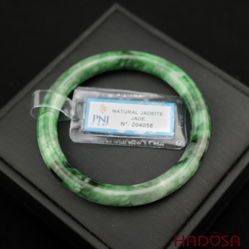 Vòng Ngọc Cẩm Thạch xanh tươi ni 50 HADOSA