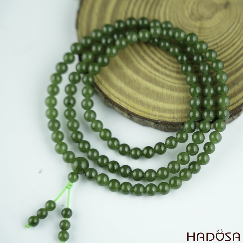 Chuỗi 108 hạt Ngọc Bích Canada 6mm 5A
