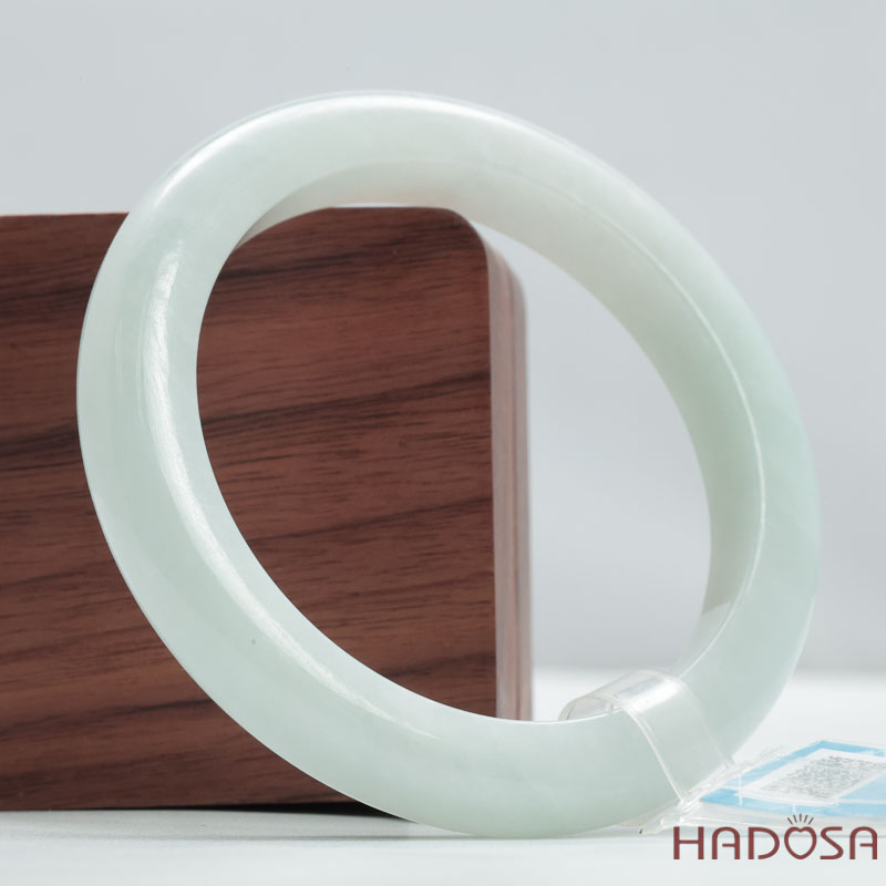 Vòng Cẩm Thạch Type A Nếp Mịn Bản Lá Hẹ ni 54