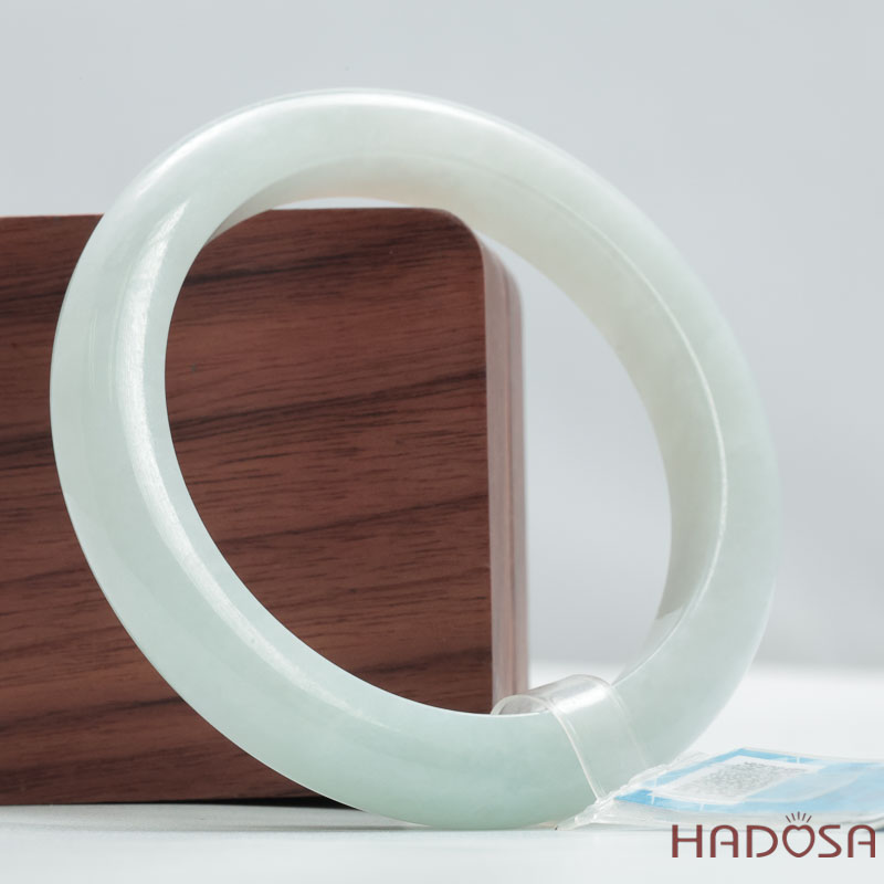 Vòng Cẩm Thạch Type A Nếp Mịn Bản Lá Hẹ ni 54