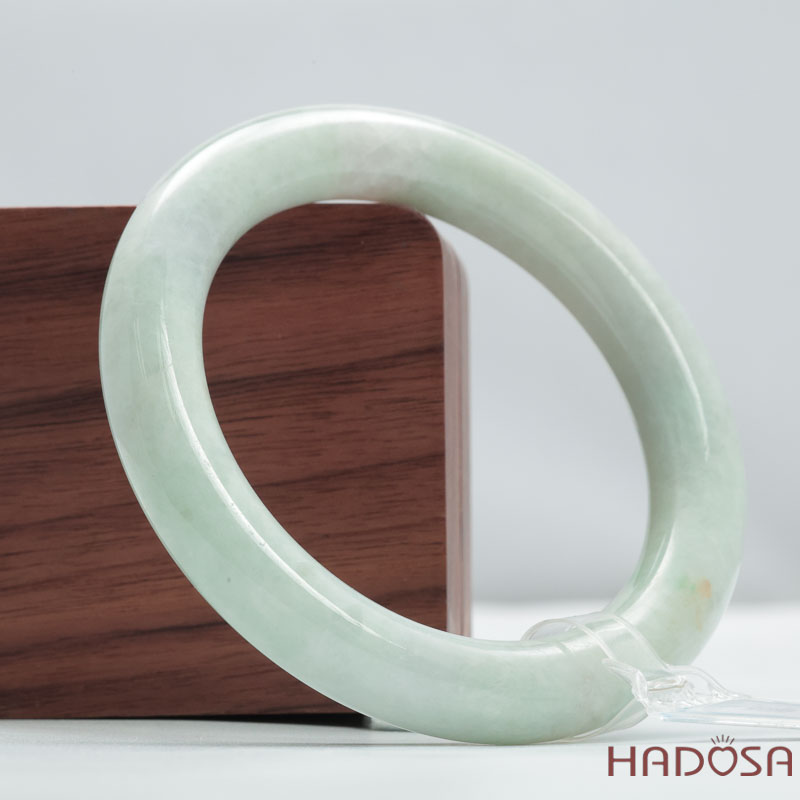 Vòng Ngọc Cẩm Thạch Xanh Lý Nếp Mịn Type A Ni 54