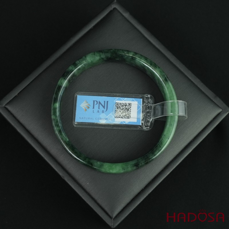 Vòng Ngọc Cẩm Thạch bản vuông xanh lý ni 54