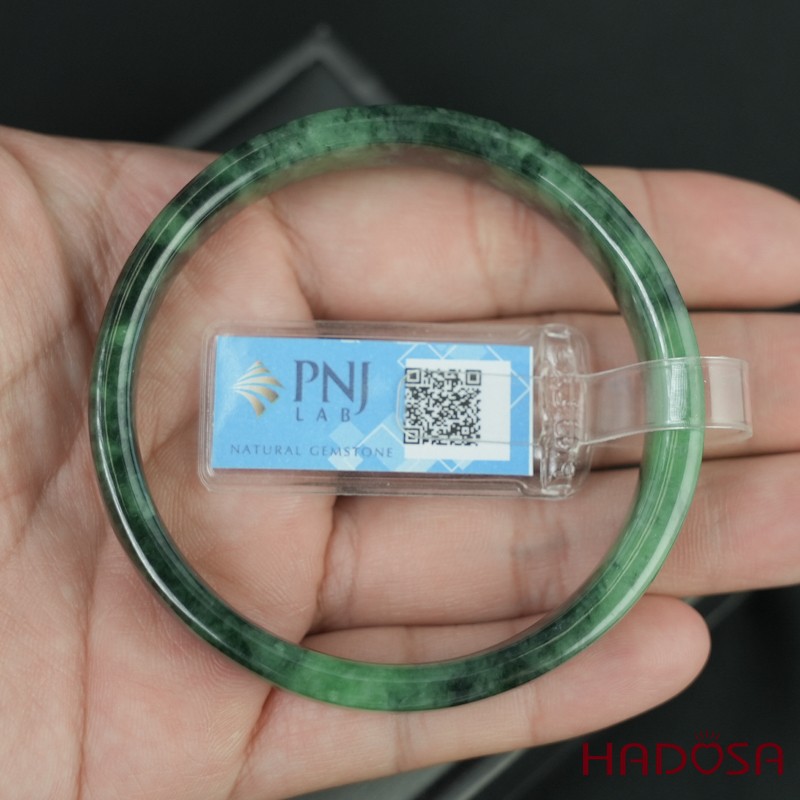 Vòng Ngọc Cẩm Thạch bản vuông xanh lý ni 54