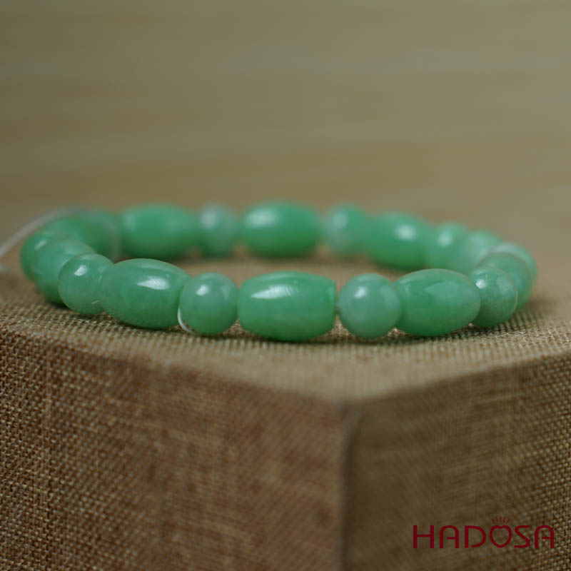 Vòng chuỗi Ngọc Cẩm Thạch trắng vân lý lu thống