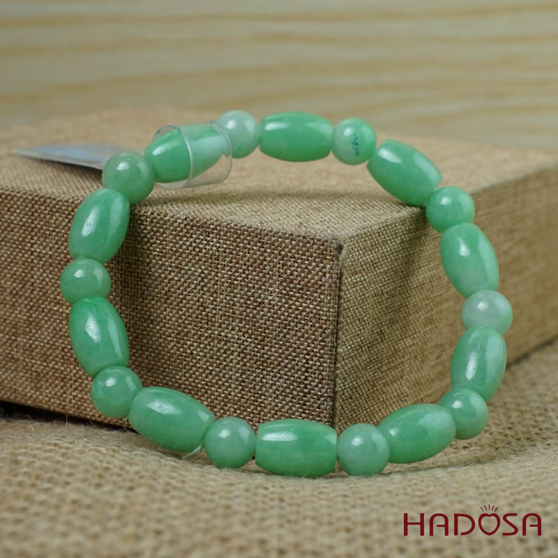 Vòng chuỗi Ngọc Cẩm Thạch trắng vân lý lu thống