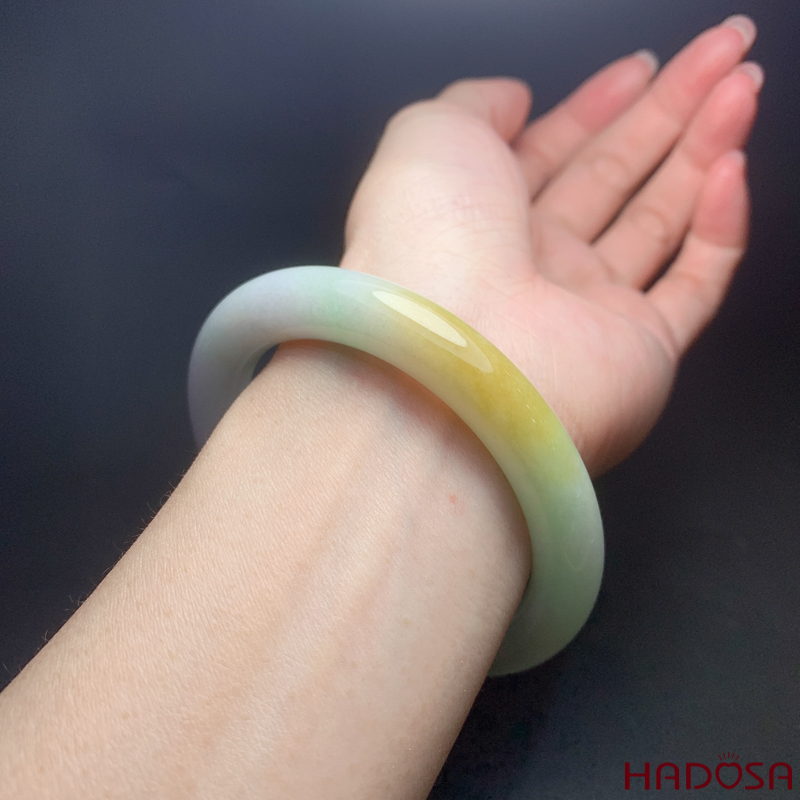 Vòng Ngọc Cẩm Thạch A bản đũa lý môn cẩn huyết ni 55