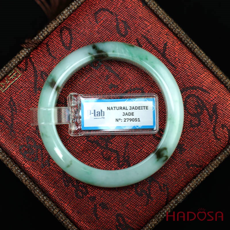 Vòng Ngọc Cẩm Thạch A lá hẹ nếp lý ni 50