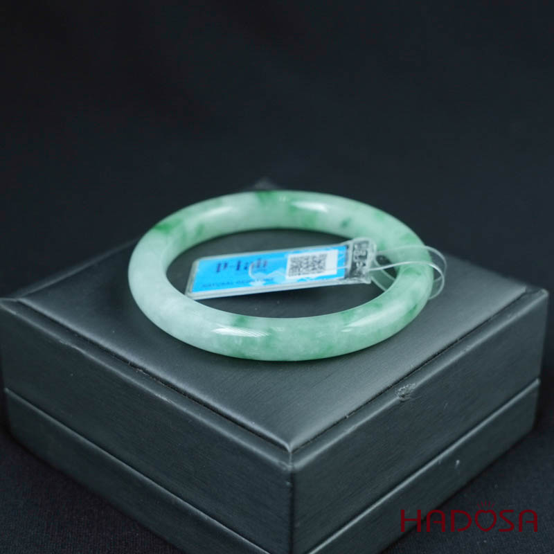 Vòng Ngọc Cẩm Thạch bản tròn xanh đậu ni 51