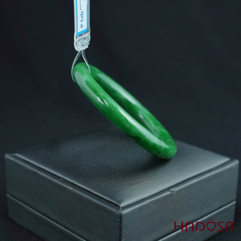 Vòng Ngọc Cẩm Thạch bản tròn xanh lục ni 53