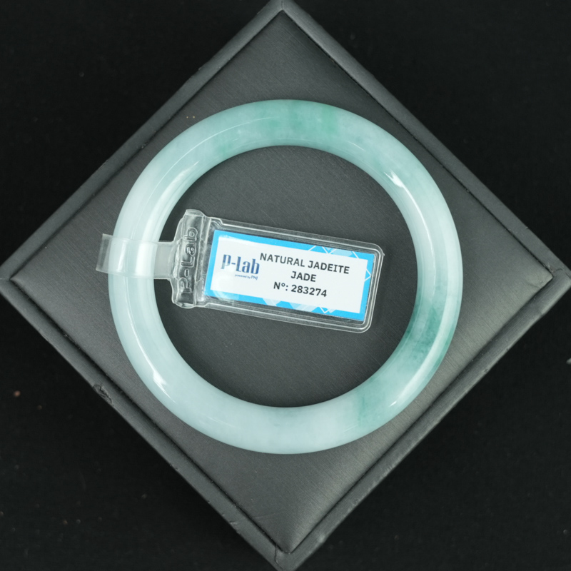 Vòng Ngọc Cẩm Thạch Jade A  đậu phớt lý ni 54