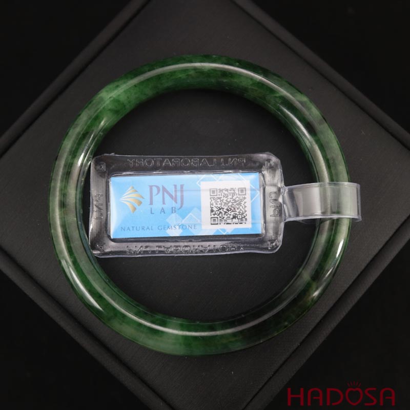 Vòng Ngọc Cẩm Thạch xanh đậm ni 52