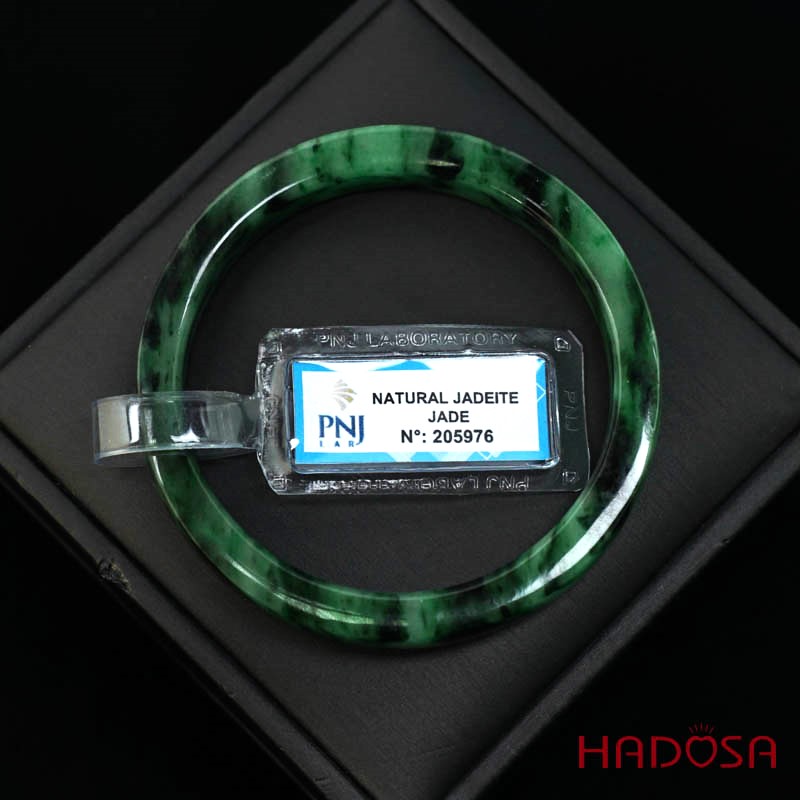 Vòng Ngọc Cẩm Thạch sơn thủy bản vuông ni 57