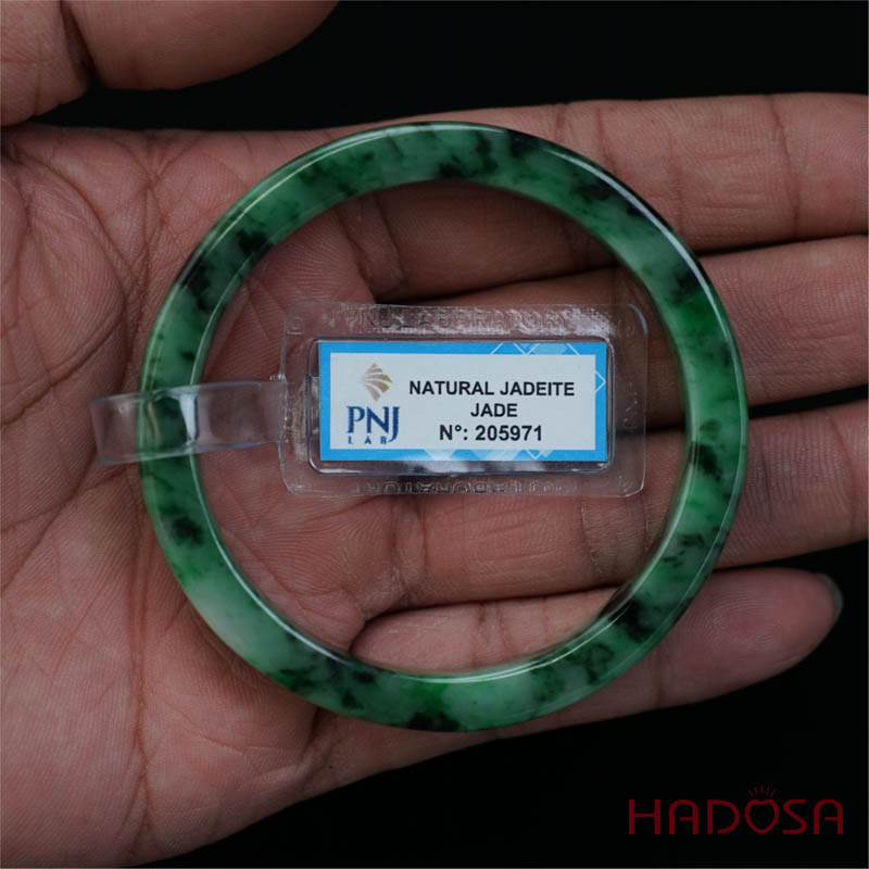 Vòng Ngọc Cẩm Thạch sơn thủy bản vuông ni 57