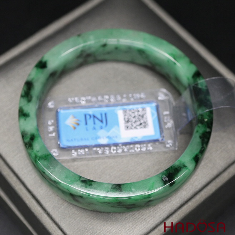 Vòng Ngọc Cẩm Thạch sơn thủy bản vuông ni 52