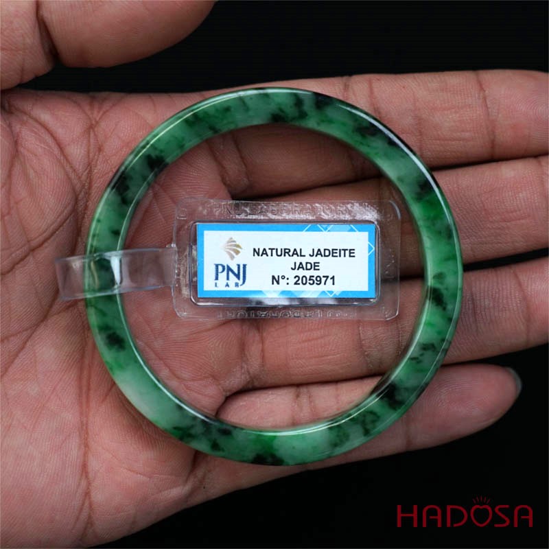 Vòng Ngọc Cẩm Thạch sơn thủy bản vuông ni 57