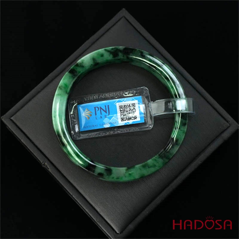 Vòng Ngọc Cẩm Thạch sơn thủy bản vuông ni 57