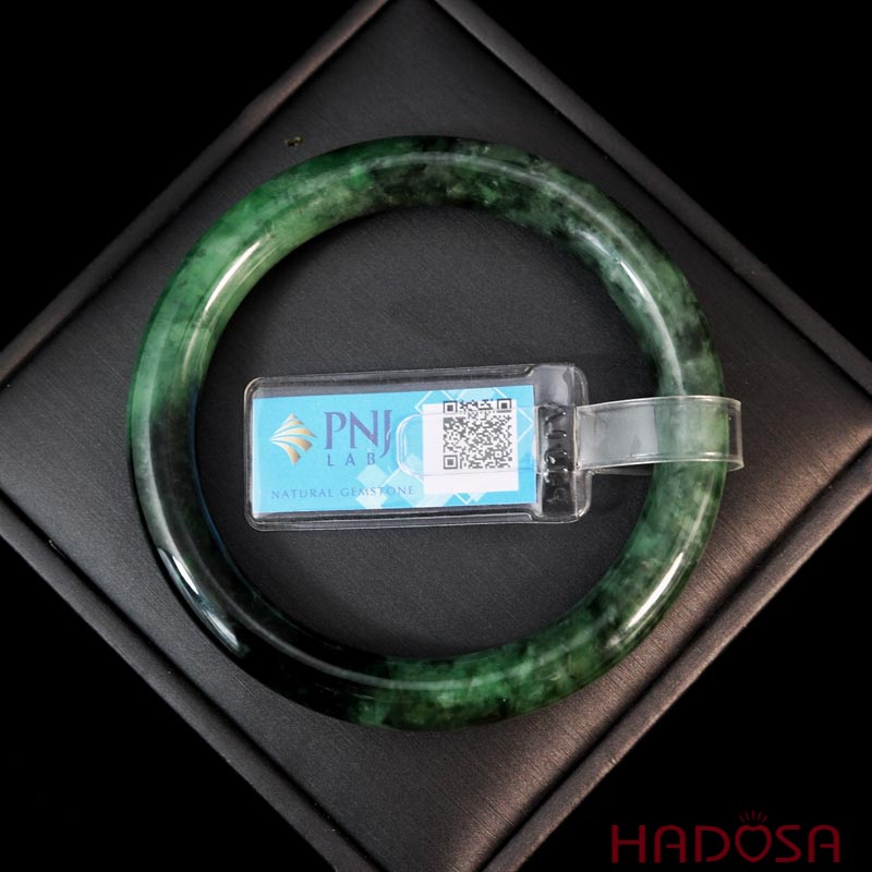 Vòng Ngọc Cẩm Thạch xanh đậm ni 54