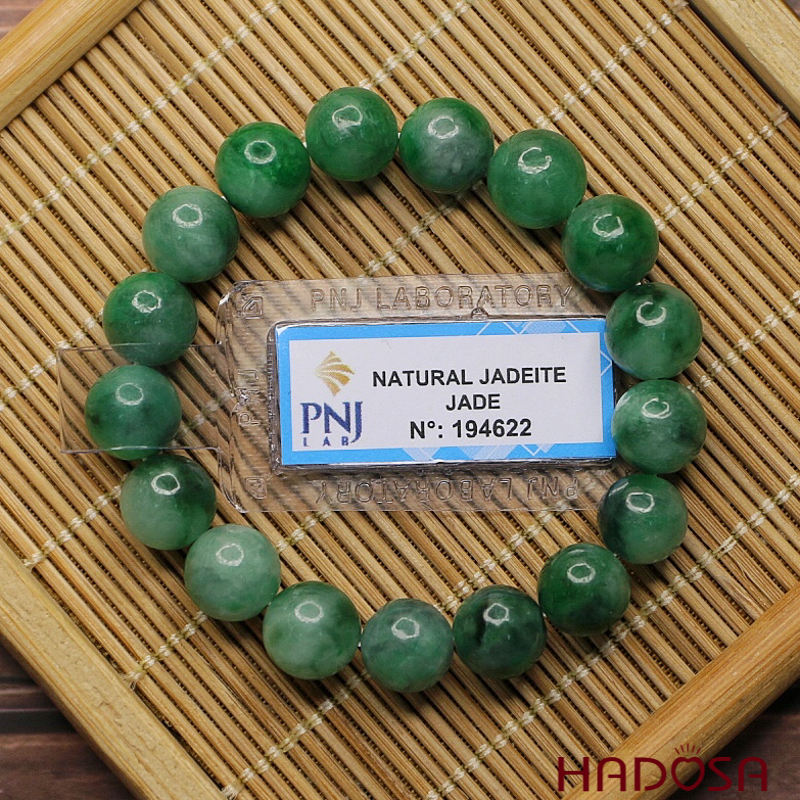 Vòng Ngọc Cẩm Thạch xanh sơn thủy 9mm