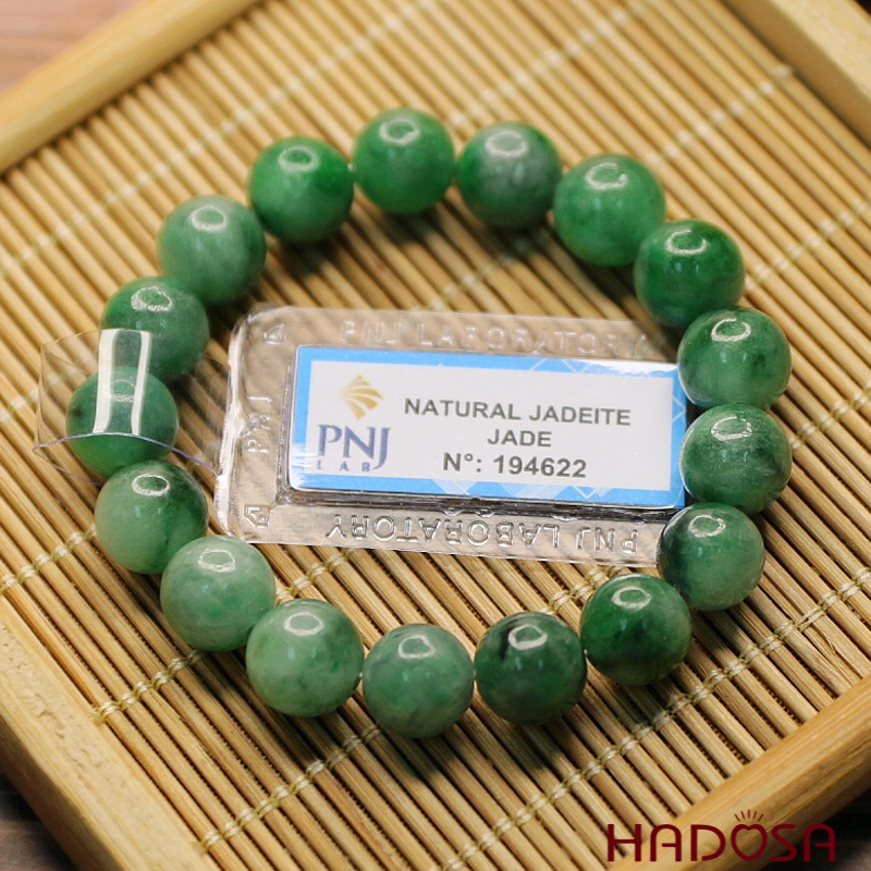 Vòng Ngọc Cẩm Thạch xanh sơn thủy 9mm