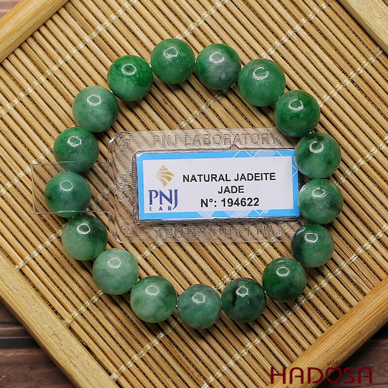 Vòng Ngọc Cẩm Thạch xanh sơn thủy 9mm