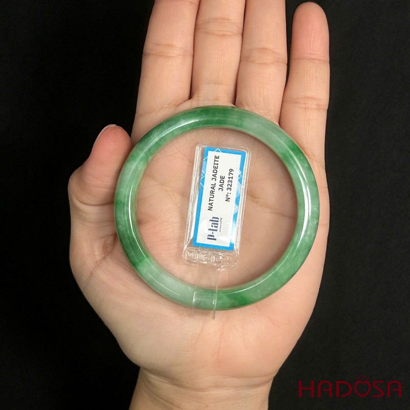 Vòng kiềng Cẩm thạch bản hẹ xanh đậu ni 54 | HADOSA