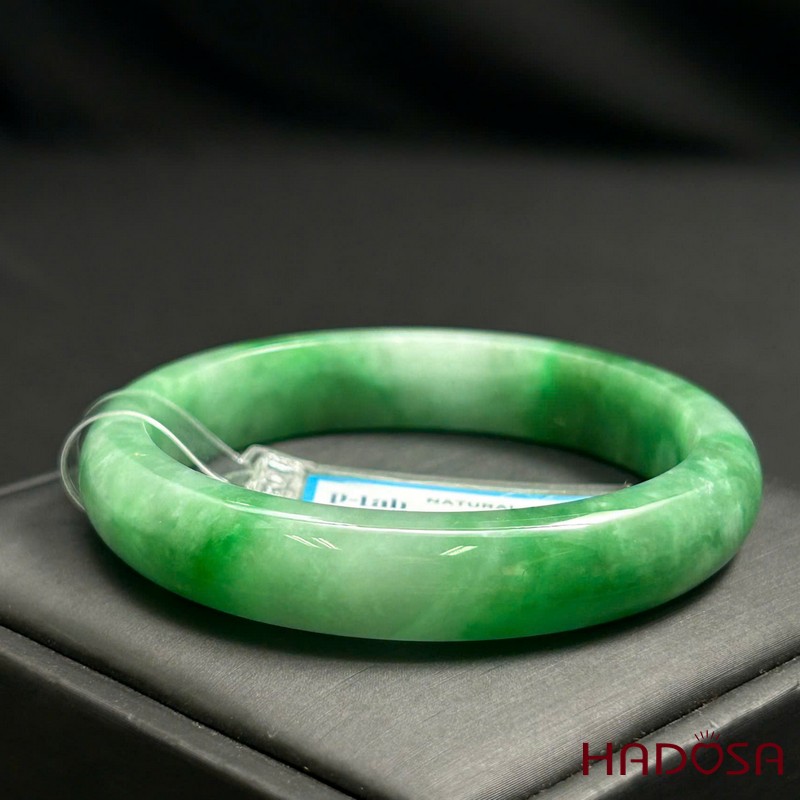 Vòng kiềng Cẩm thạch bản hẹ xanh đậu ni 54 | HADOSA