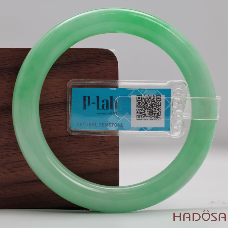 Vòng Cẩm Thạch Xanh Táo Vân Lý Ni 52