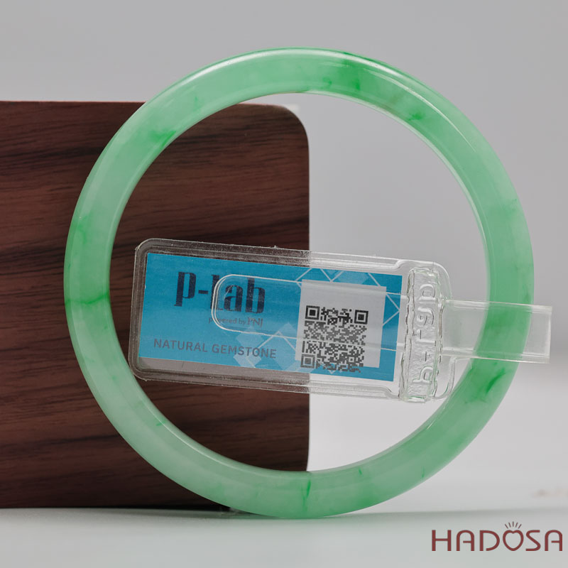 Vòng Đá Cẩm Thạch xanh vân lý trong ni 50