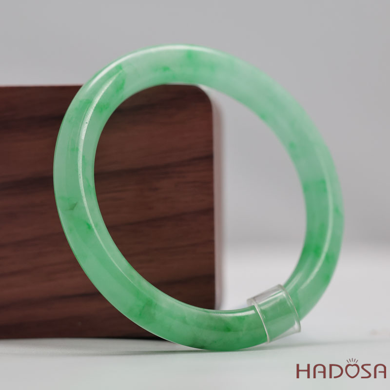 Vòng Cẩm Thạch Xanh Táo Vân Lý Ni 52