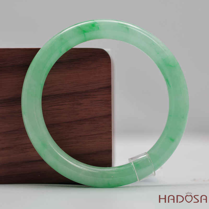 Vòng Đá Cẩm Thạch Xanh Táo Vân Lý Ni 51