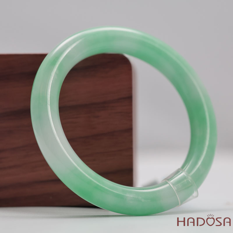 Vòng Cẩm Thạch Xanh Táo Vân Lý Ni 51