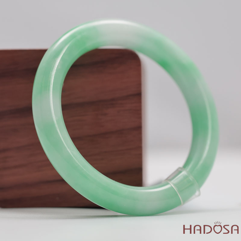 Vòng Cẩm Thạch Xanh Táo Vân Lý Ni 51