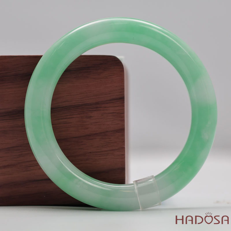 Vòng Cẩm Thạch Xanh Táo Vân Lý Ni 51