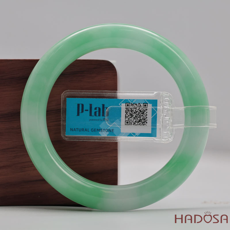 Vòng Cẩm Thạch Xanh Táo Vân Lý Ni 51