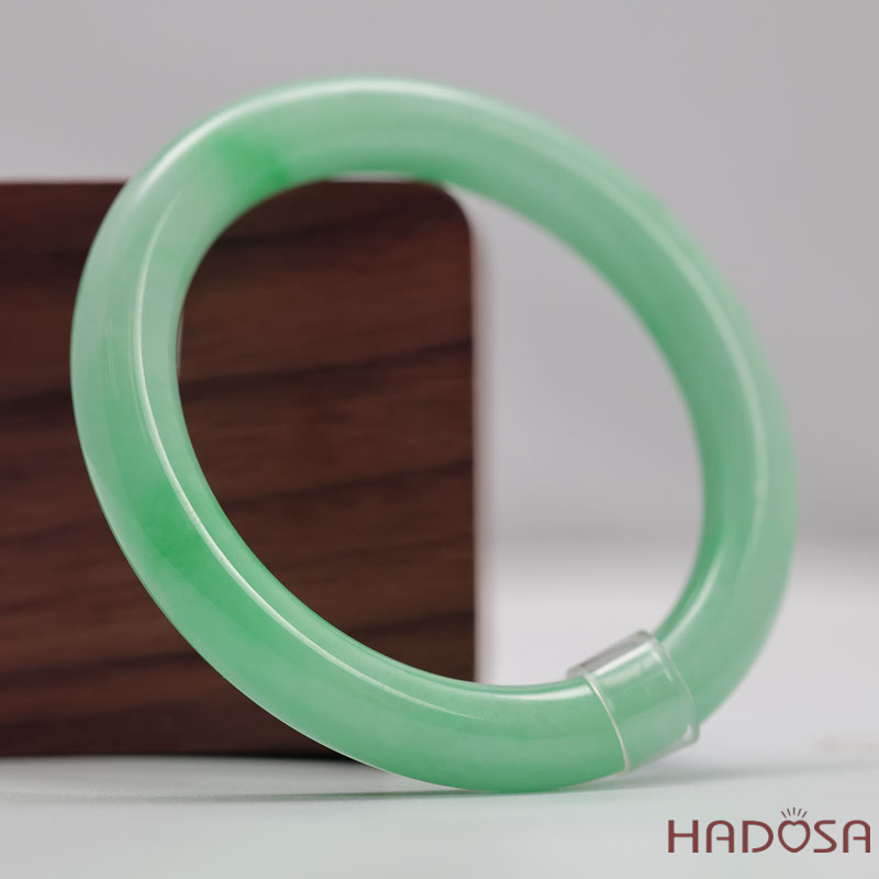 Vòng Cẩm Thạch Xanh Táo Vân Lý Ni 54