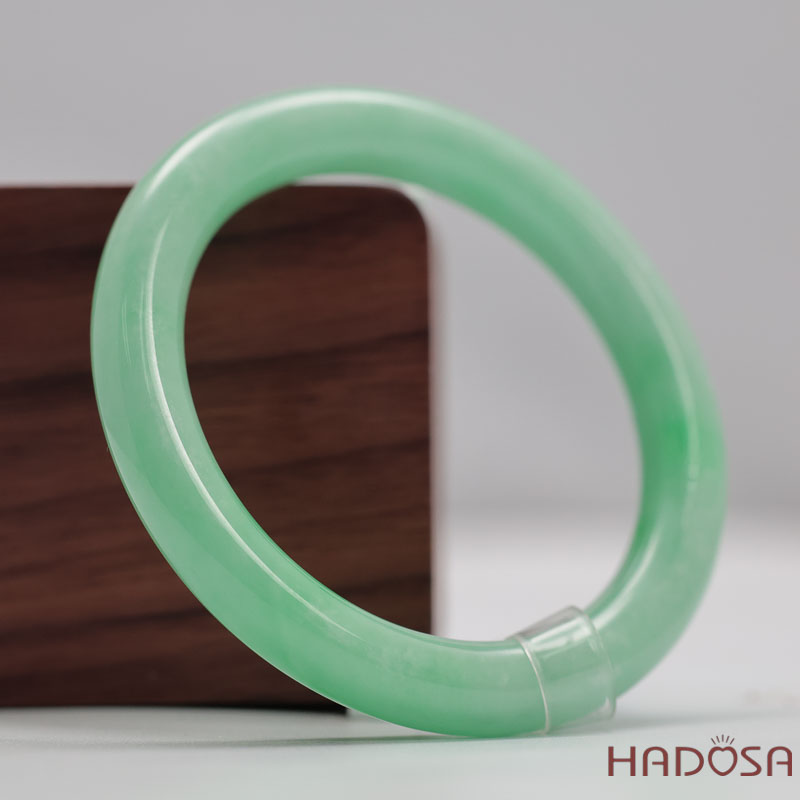 Vòng Cẩm Thạch Xanh Táo Vân Lý Ni 54