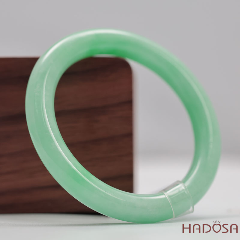 Vòng Cẩm Thạch Xanh Táo Vân Lý Ni 54