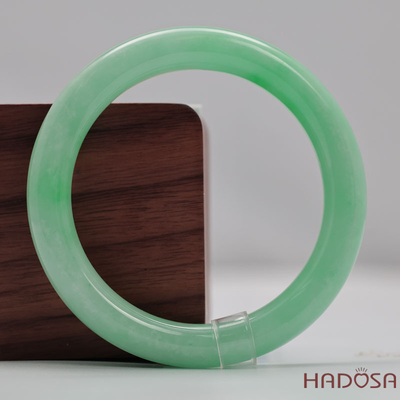 Vòng Cẩm Thạch Xanh Táo Vân Lý Ni 54