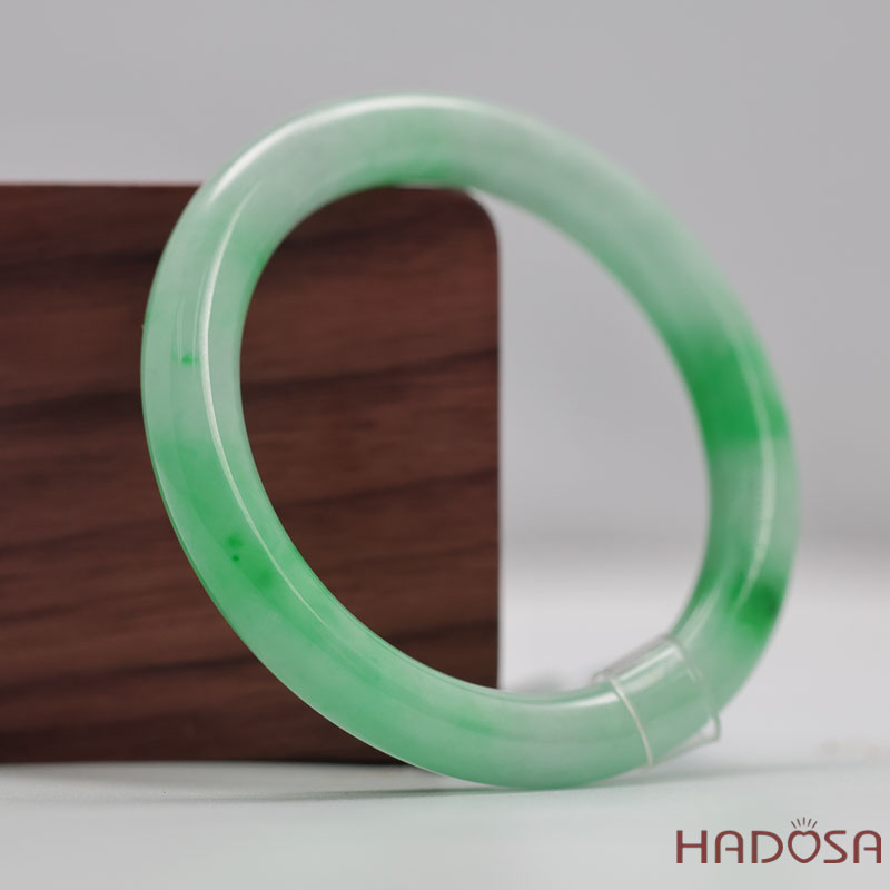 Vòng Cẩm Thạch Xanh Táo Vân Lý Ni 52