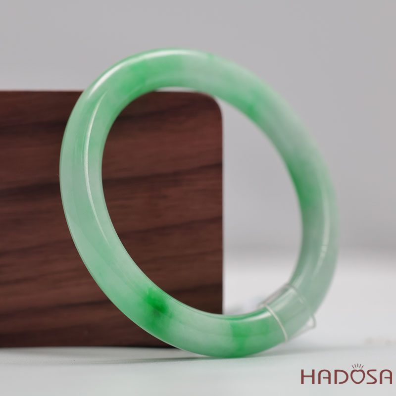 Vòng Cẩm Thạch Xanh Táo Vân Lý Ni 52