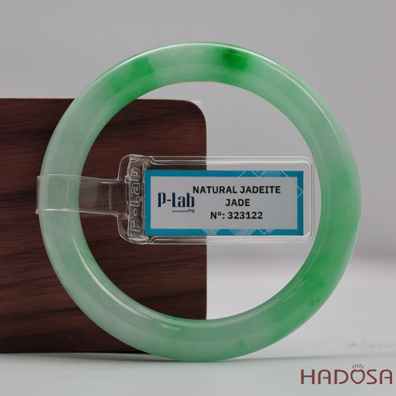 Vòng Cẩm Thạch Xanh Táo Vân Lý Ni 52