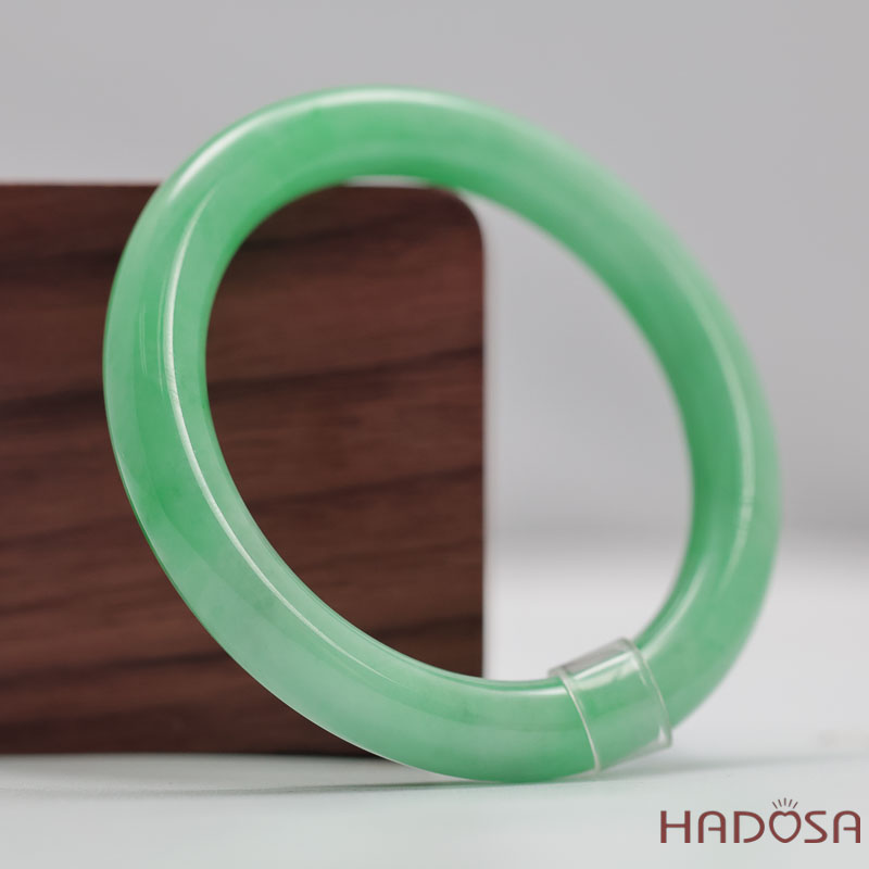 Vòng Cẩm Thạch Xanh Táo Vân Lý Ni 52