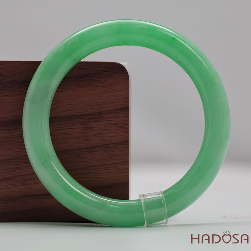 Vòng Cẩm Thạch Xanh Táo Vân Lý Ni 52